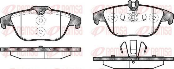 Remsa 1305.20 - Komplet pločica, disk-kočnica parts5.com