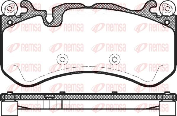 Remsa 1300.00 - Σετ τακάκια, δισκόφρενα parts5.com