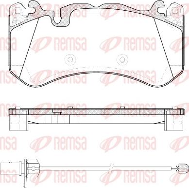 Remsa 1300.30 - Brake Pad Set, disc brake parts5.com