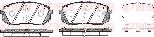 Remsa 1302.22 - Sada brzdových platničiek kotúčovej brzdy parts5.com