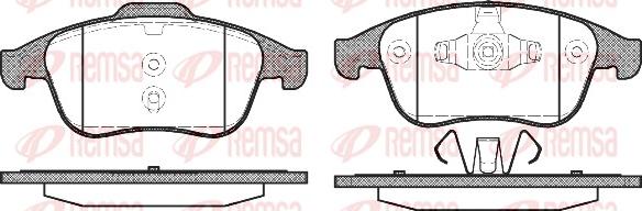 Remsa 1389.00 - Sada brzdových destiček, kotoučová brzda parts5.com