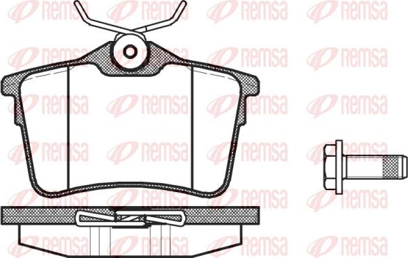 Remsa 1382.00 - Fékbetétkészlet, tárcsafék parts5.com