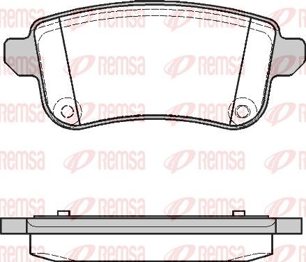 Remsa 1387.10 - Brake Pad Set, disc brake parts5.com