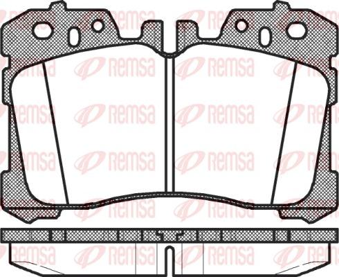 Remsa 1320.00 - Set placute frana,frana disc parts5.com