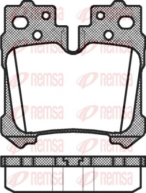 Remsa 1321.00 - Set placute frana,frana disc parts5.com