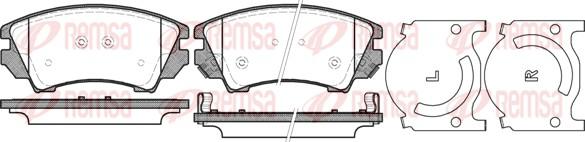 Remsa 1375.12 - Set placute frana,frana disc parts5.com