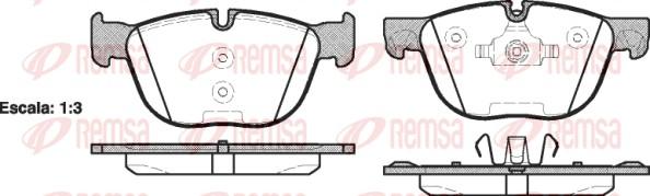 Remsa 1297.00 - Set placute frana,frana disc parts5.com