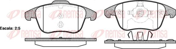 Remsa 1249.00 - Set placute frana,frana disc parts5.com