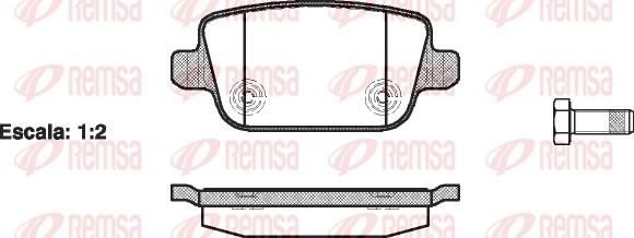 Remsa 1256.00 - Set placute frana,frana disc parts5.com