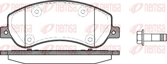 Remsa 1250.00 - Set placute frana,frana disc parts5.com