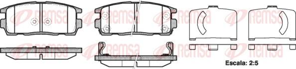 Remsa 1260.12 - Set placute frana,frana disc parts5.com