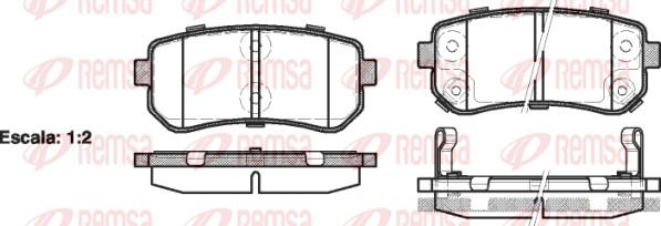 Remsa 1209.02 - Brake Pad Set, disc brake parts5.com