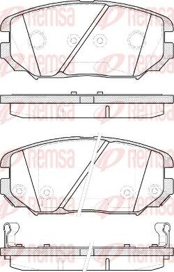 Remsa 1204.12 - Sada brzdových destiček, kotoučová brzda parts5.com