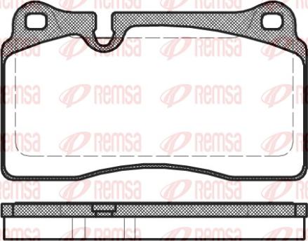 Remsa 1200.30 - Zestaw klocków hamulcowych, hamulce tarczowe parts5.com