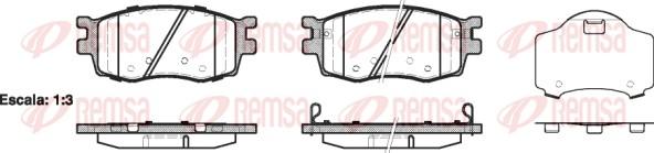 Remsa 1208.02 - Set placute frana,frana disc parts5.com