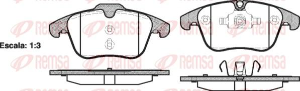 Remsa 1219.00 - Set placute frana,frana disc parts5.com