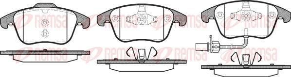 Remsa 1219.11 - Set placute frana,frana disc parts5.com