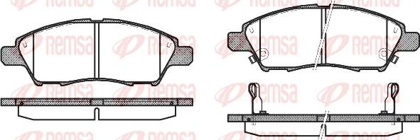 Remsa 1210.02 - Set placute frana,frana disc parts5.com