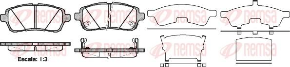 Remsa 1281.02 - Brake Pad Set, disc brake parts5.com