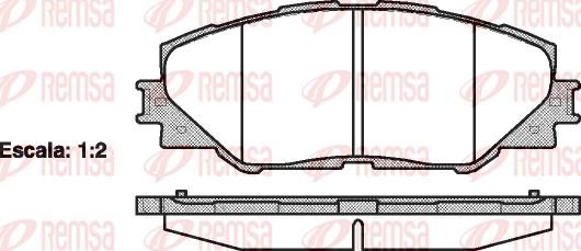 Remsa 1234.00 - Set placute frana,frana disc parts5.com