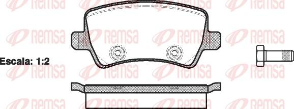 Remsa 1236.00 - Set placute frana,frana disc parts5.com