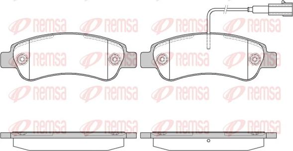 Remsa 1238.02 - Set placute frana,frana disc parts5.com