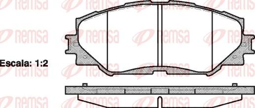 Remsa 1232.00 - Set placute frana,frana disc parts5.com