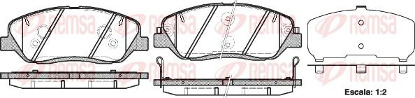 Remsa 1226.02 - Set placute frana,frana disc parts5.com