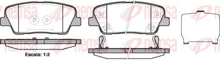 Remsa 1274.02 - Komplet zavornih oblog, ploscne (kolutne) zavore parts5.com