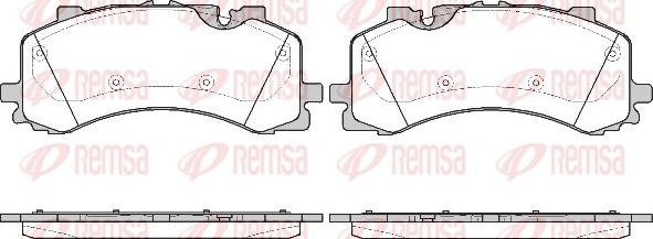 Remsa 1744.00 - Juego de pastillas de freno parts5.com