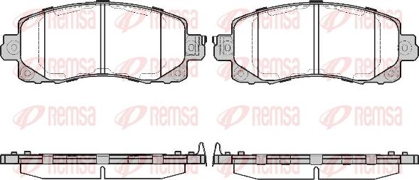 Remsa 1741.04 - Fékbetétkészlet, tárcsafék parts5.com