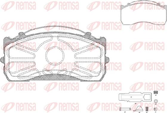 Remsa JCA 815.80 - Set placute frana,frana disc parts5.com