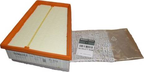 RENAULT 16 54 677 51R - Air Filter parts5.com