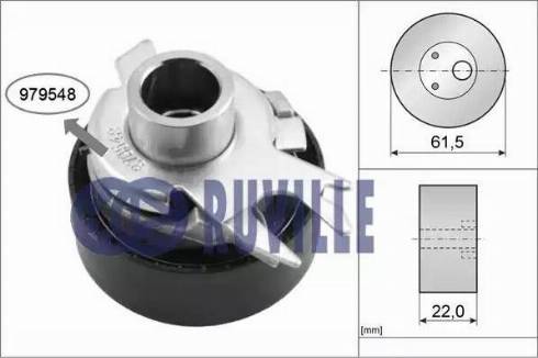 Ruville 55719 - Zatezač, zupčasti kaiš parts5.com