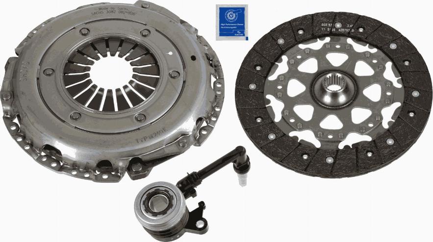 SACHS 3000 990 407 - Комплект съединител parts5.com