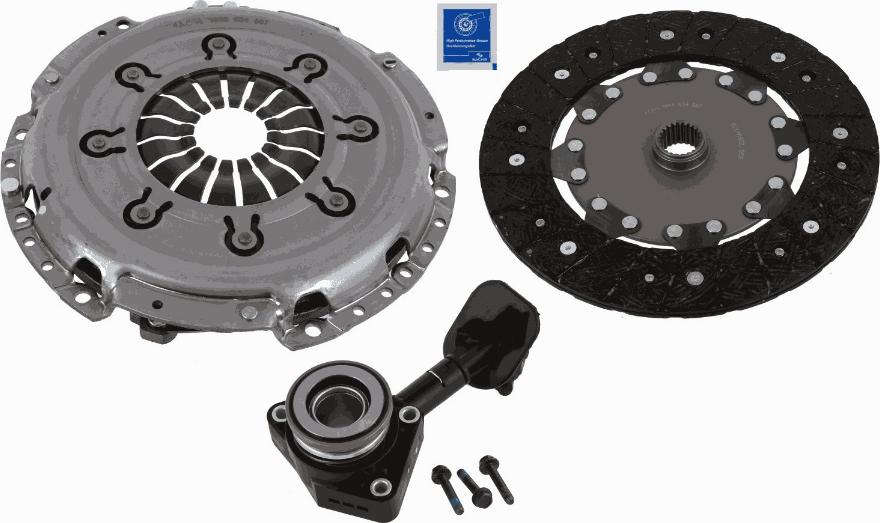 SACHS 3000 990 487 - Set ambreiaj parts5.com