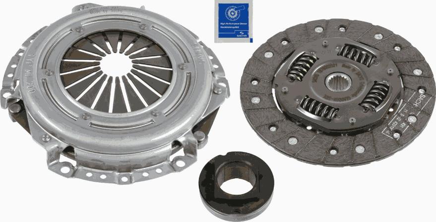 SACHS 3 000 951 012 - Kuplungkészlet parts5.com