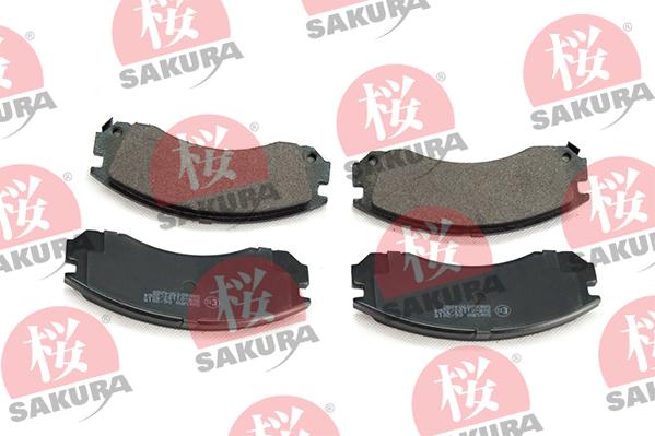 SAKURA 600-50-4280 - Тормозные колодки, дисковые, комплект parts5.com