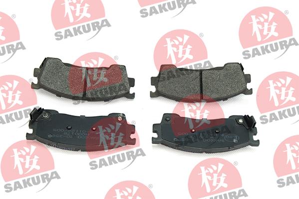 SAKURA 600-30-3580 - Fren balata seti, diskli fren parts5.com