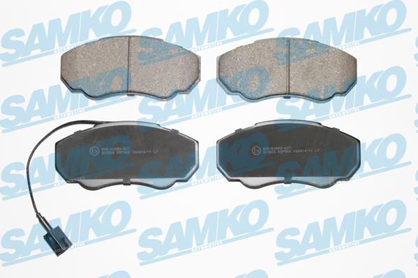 Samko 5SP966 - Тормозные колодки, дисковые, комплект parts5.com