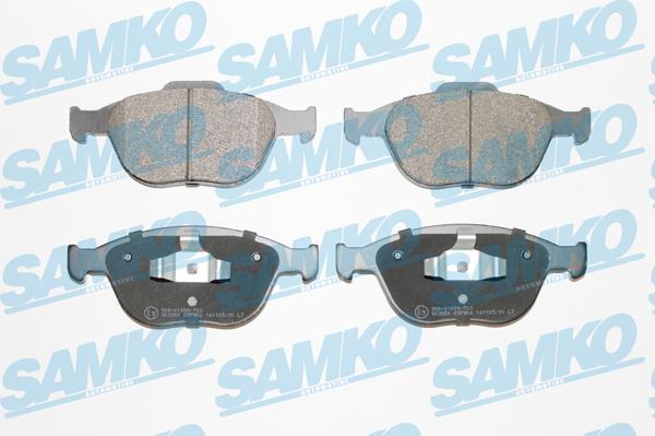 Samko 5SP906 - Zestaw klocków hamulcowych, hamulce tarczowe parts5.com