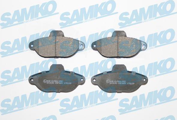 Samko 5SP464 - Sada brzdových destiček, kotoučová brzda parts5.com