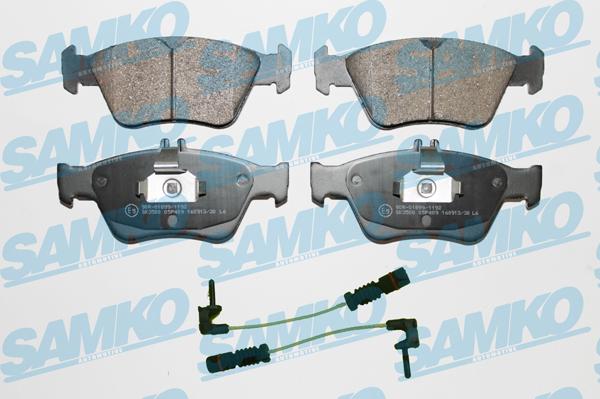 Samko 5SP409A - Brake Pad Set, disc brake parts5.com