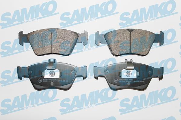 Samko 5SP409 - Brake Pad Set, disc brake parts5.com