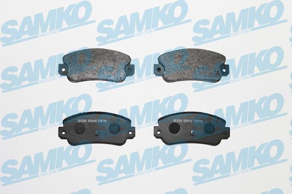 Samko 5SP410 - Sada brzdových destiček, kotoučová brzda parts5.com