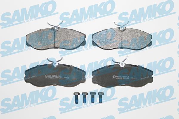 Samko 5SP470 - Brake Pad Set, disc brake parts5.com