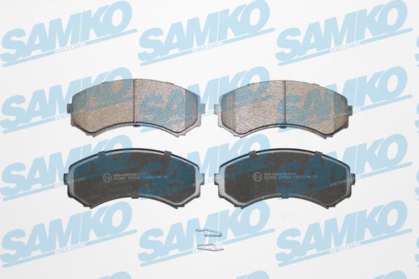 Samko 5SP569 - Zestaw klocków hamulcowych, hamulce tarczowe parts5.com