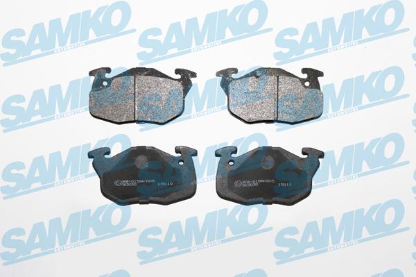 Samko 5SP642 - Fékbetétkészlet, tárcsafék parts5.com