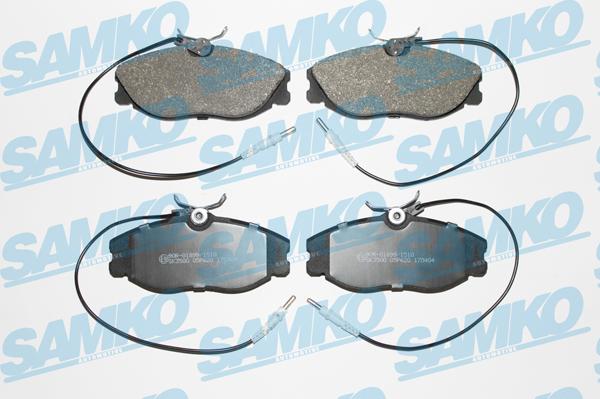 Samko 5SP620 - Brake Pad Set, disc brake parts5.com