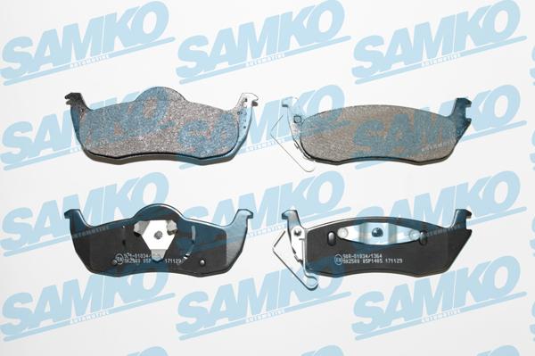 Samko 5SP1405 - Brake Pad Set, disc brake parts5.com